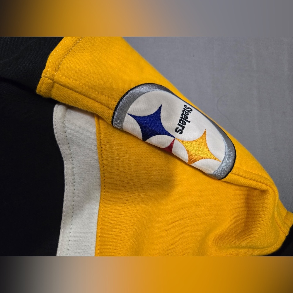 NFL Men's Black and Yellow Pittsburgh Steelers Hoodie - Picture 5 of 13